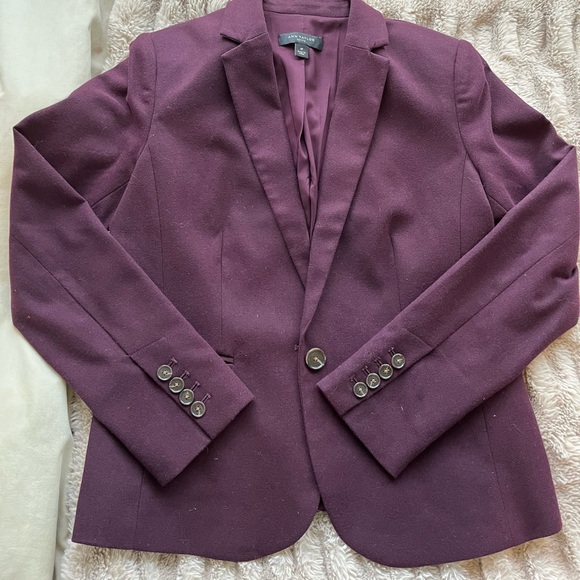 Anne Taylor Full Suit in Plum - Picture 3 of 9